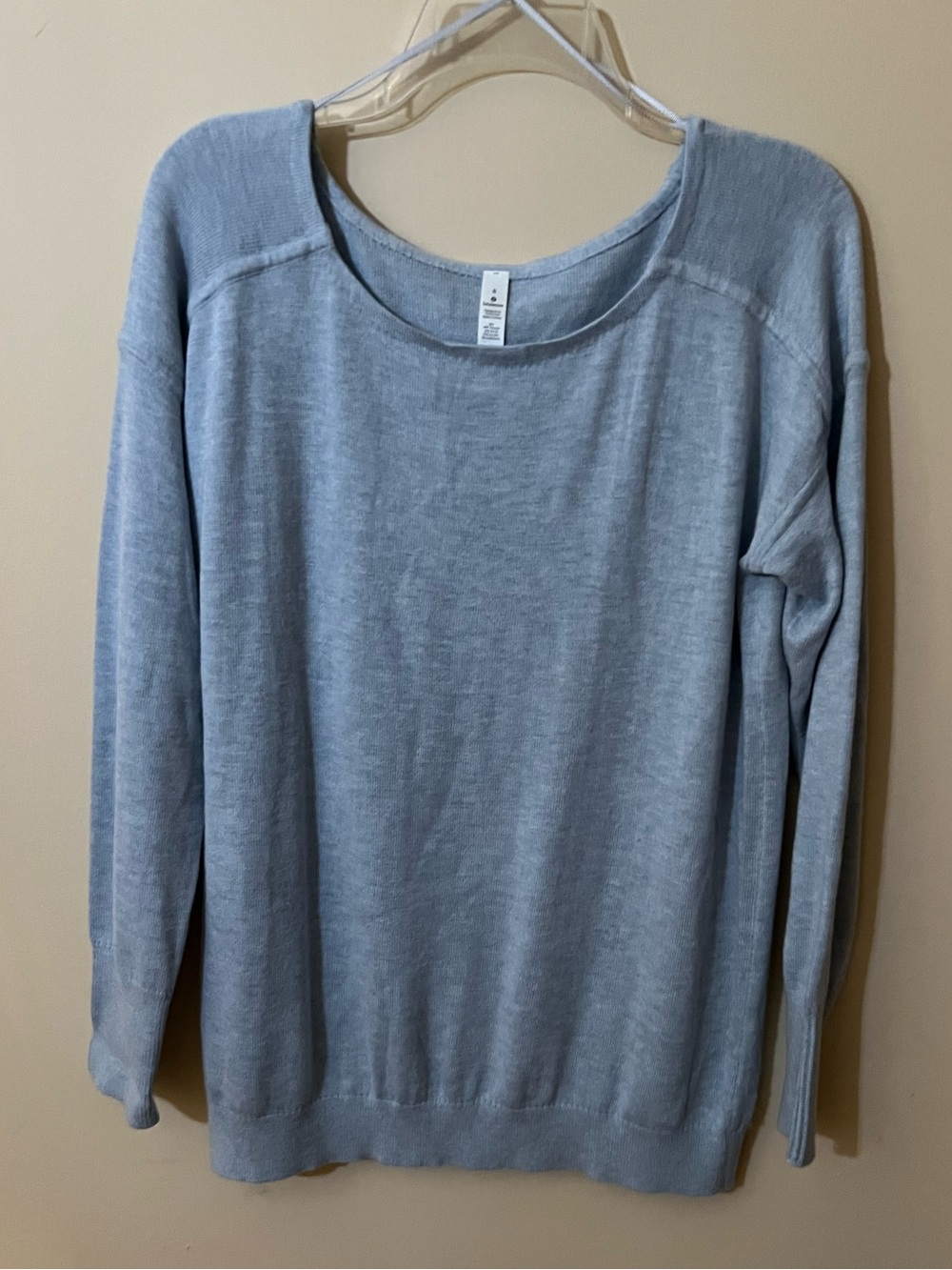 Lululemon Full Extension Sweater Light Blue Cashlu 8